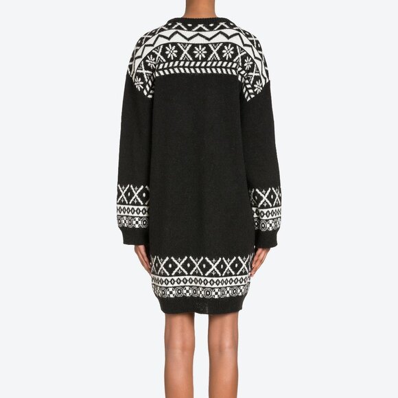 NWT Moschino Teddy Bear Sweater Dress | Cozy Knit Logo Winter Dress - Picture 9 of 15